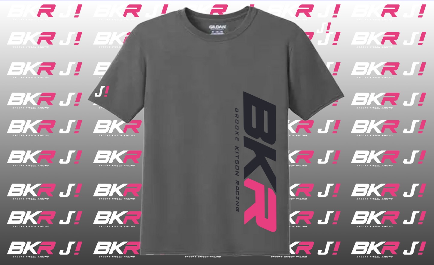 BKR Short Sleeve Vertical Logo T-Shirt Grey