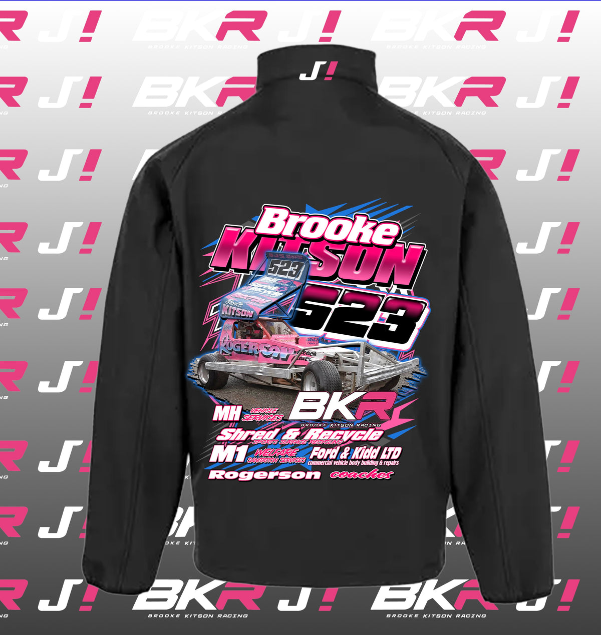 Brooke Kitson Blue Top Soft Shell Jacket
