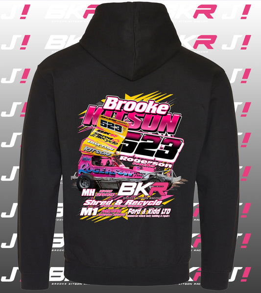 Brooke Kitson Pink Lined Yellow Top Hoodie