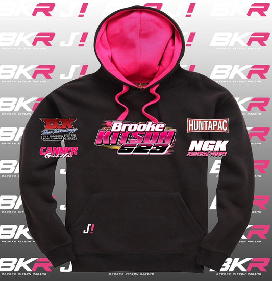 Brooke Kitson Pink Lined Yellow Top Hoodie