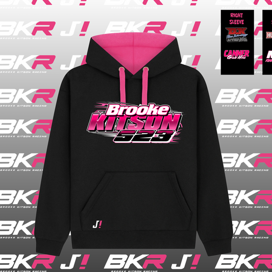 Pink Lined Brooke Kitson Tarmac Car Hoodie