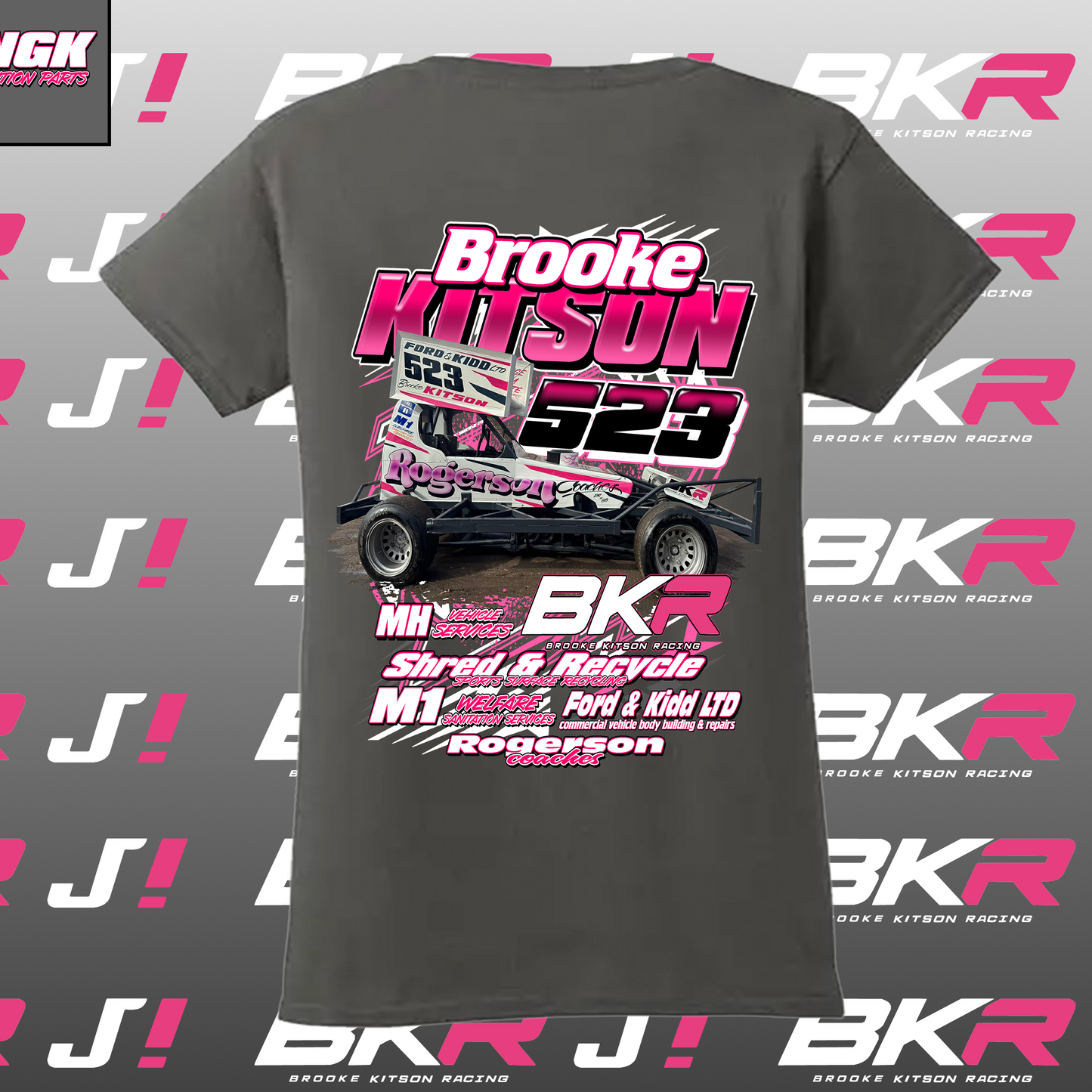 Kids Brooke Kitson Tarmac Car T-Shirt